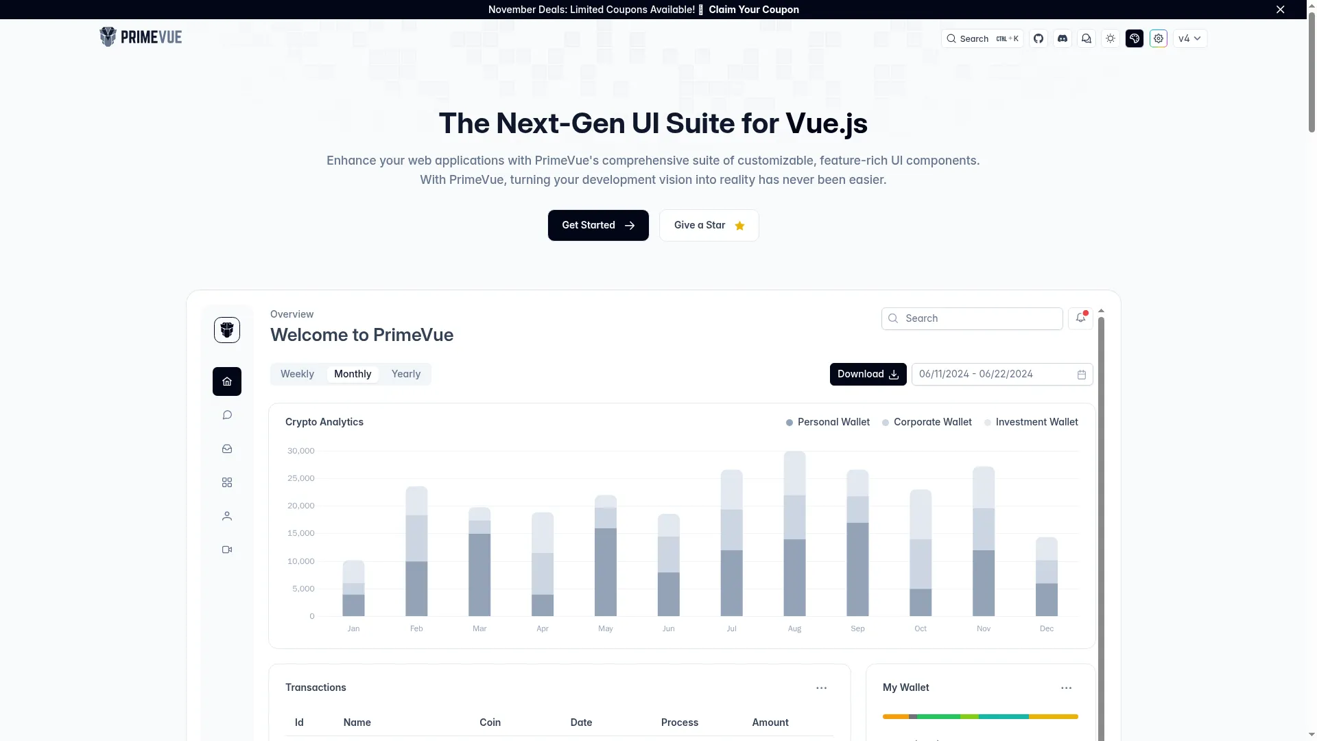 PrimeVue - Vue UI Component Library