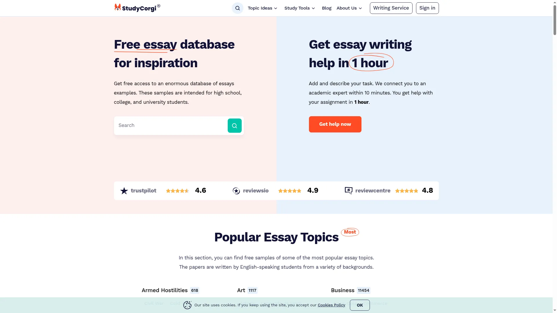 StudyCorgi ChatGPT Detector