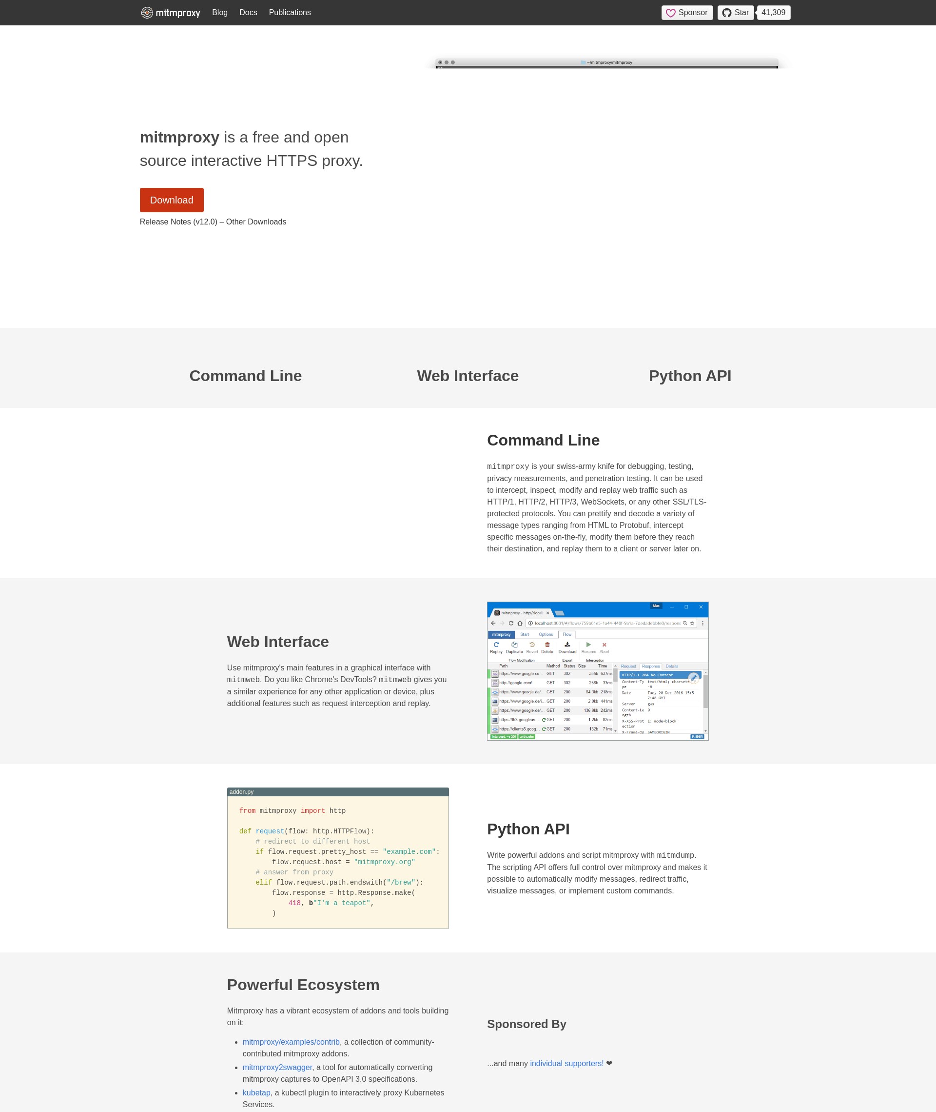 mitmproxy - an interactive HTTPS proxy