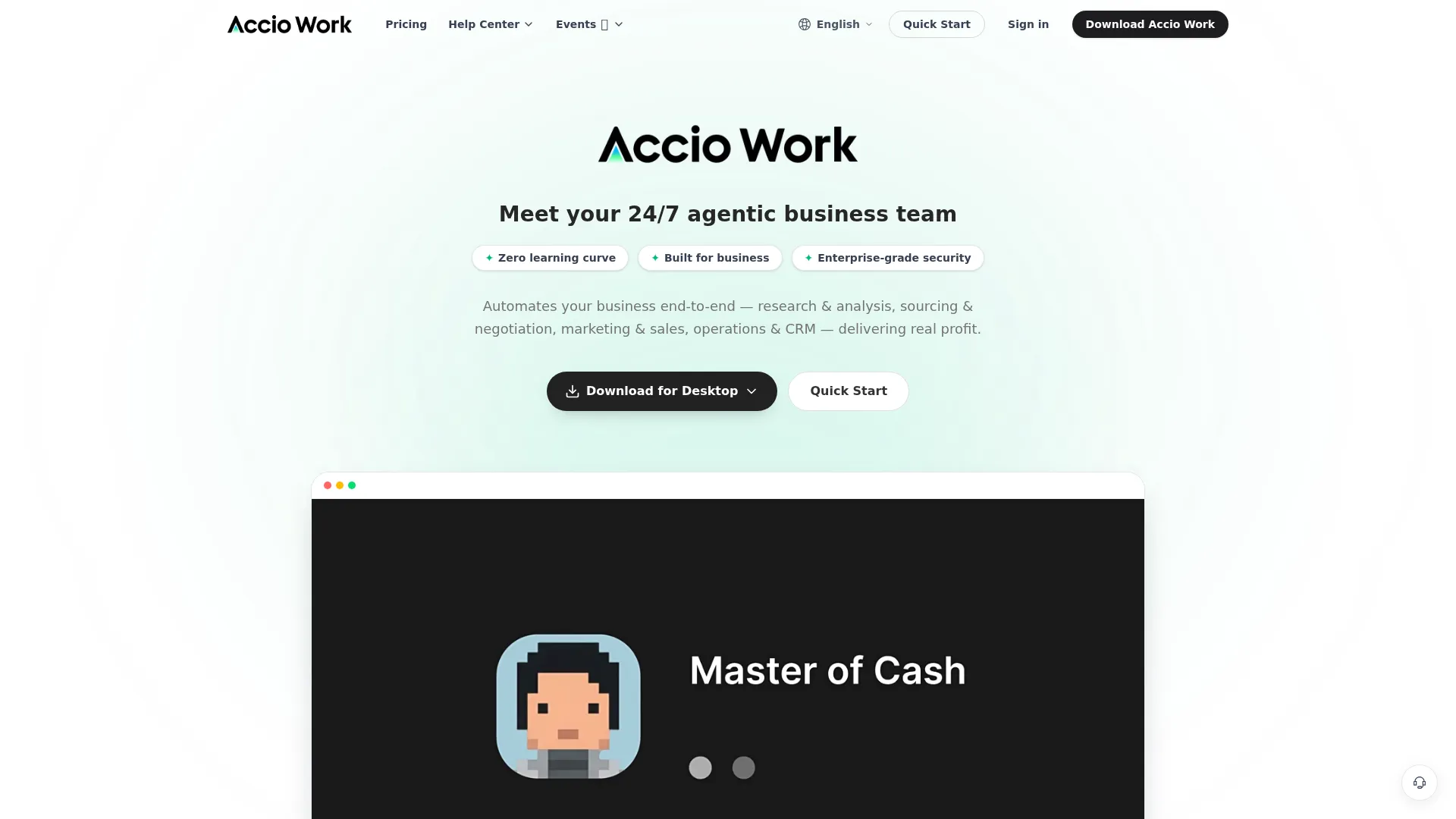 Accio screenshot