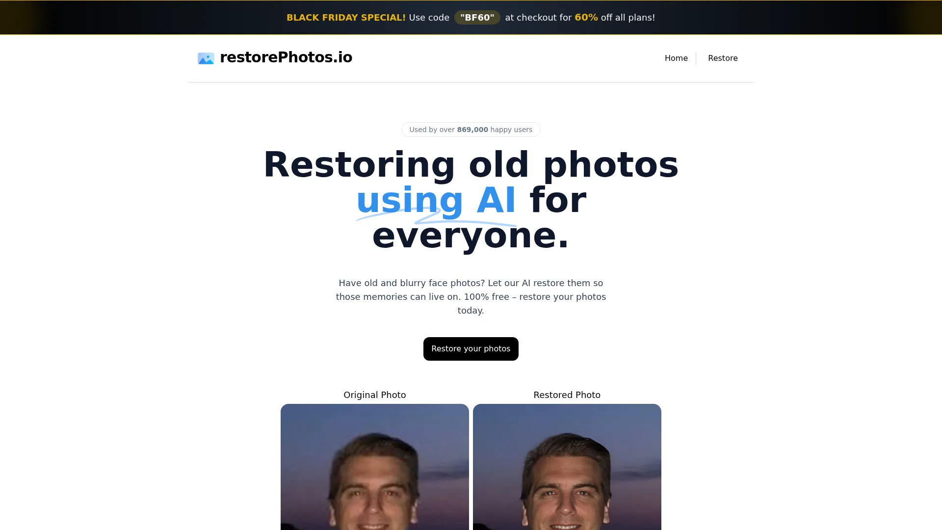 restorePhotos.io screenshot