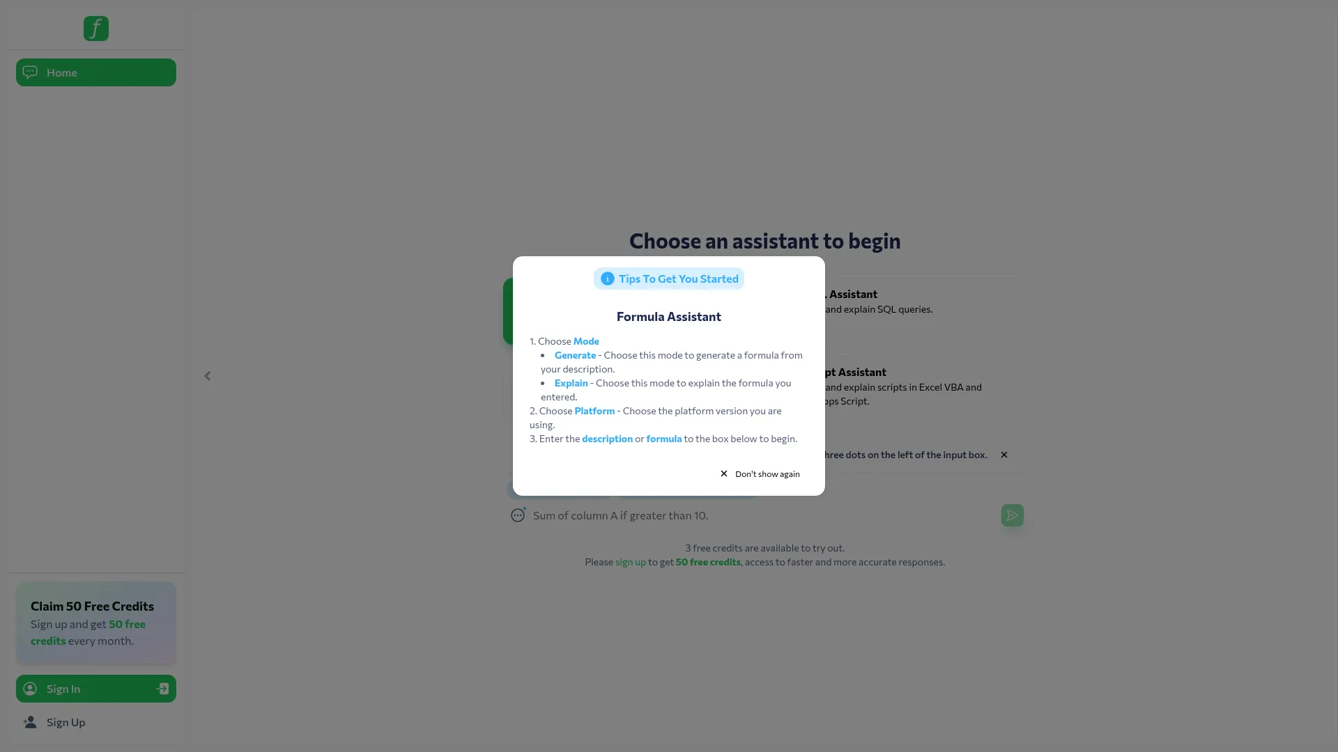 Formularizer screenshot