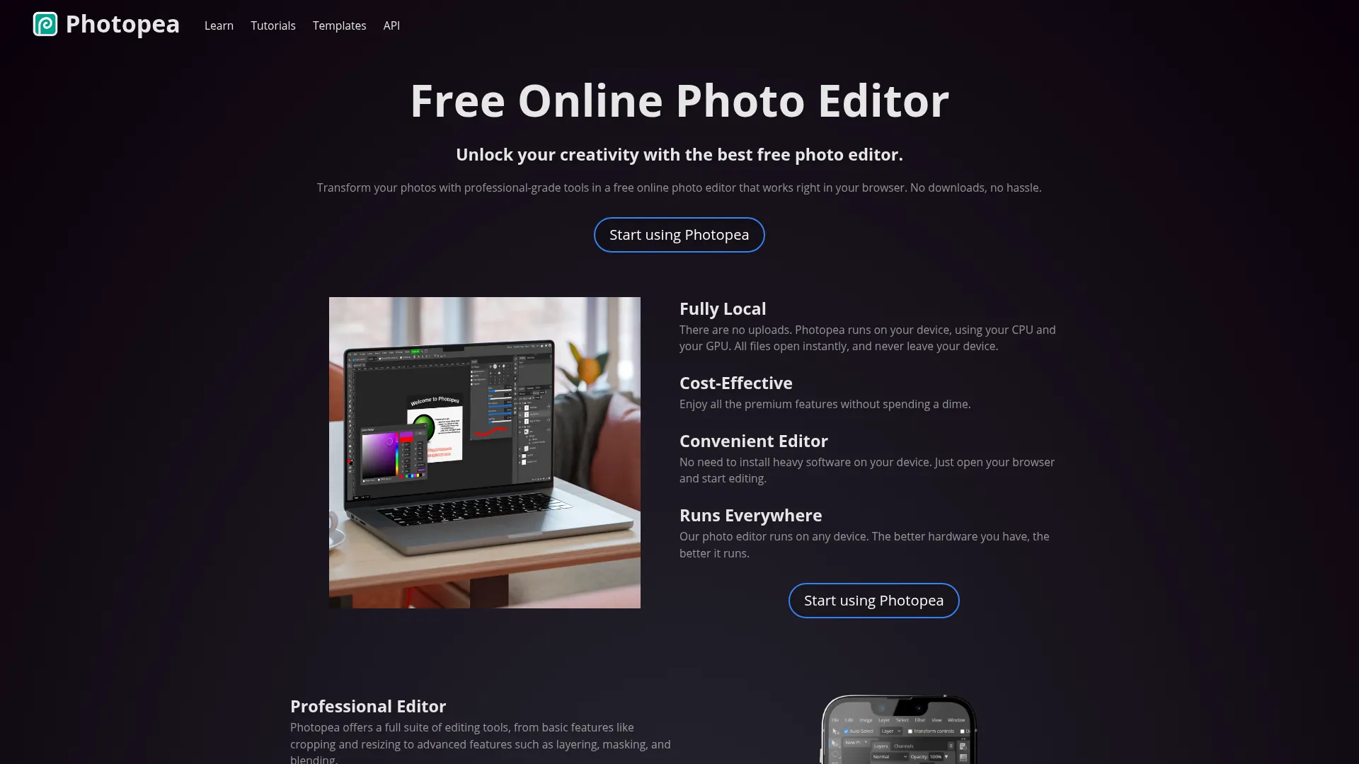 Photopea screenshot