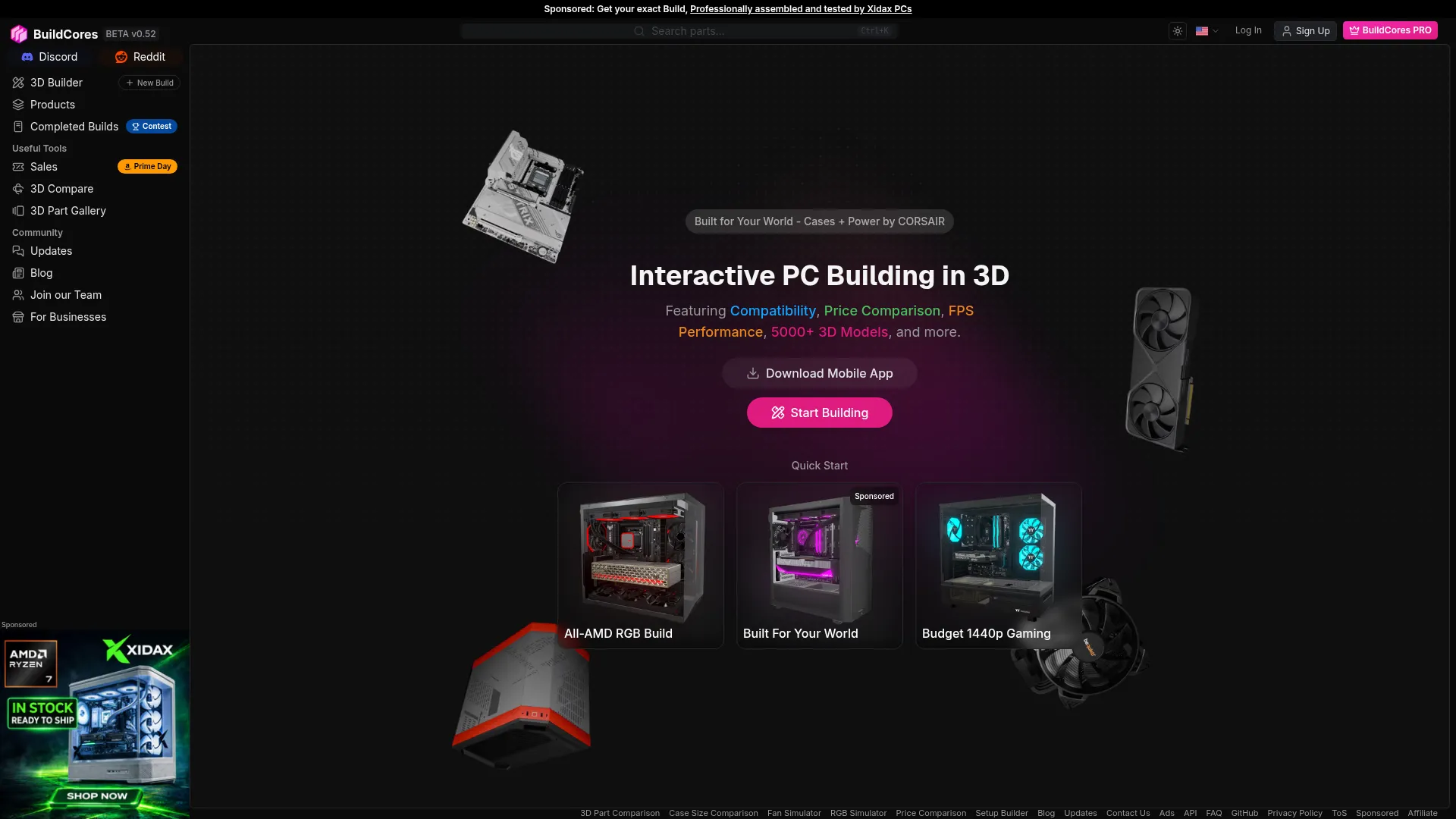 BuildCores screenshot