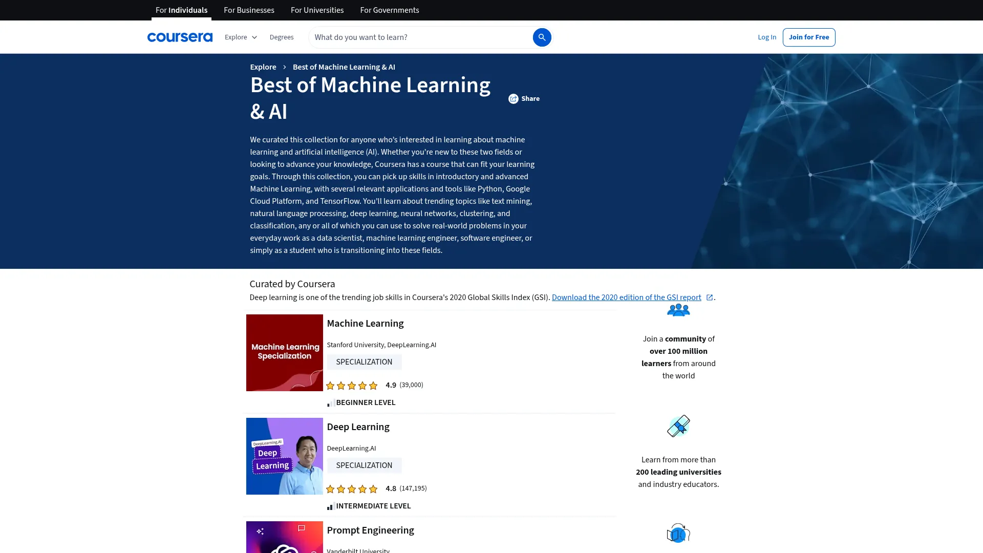 Coursera screenshot