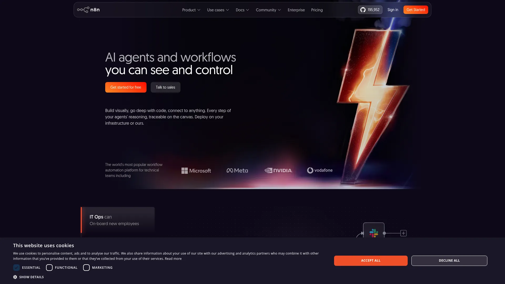 Powerful Workflow Automation Software &amp; Tools - n8n screenshot