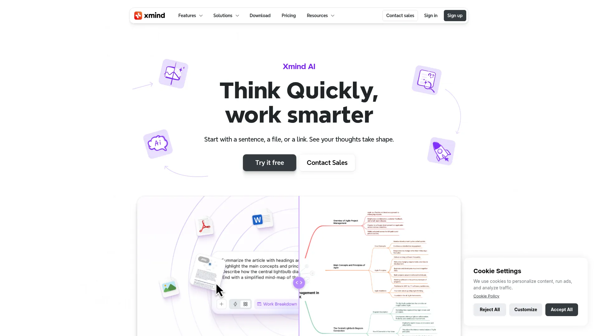 Xmind AI screenshot
