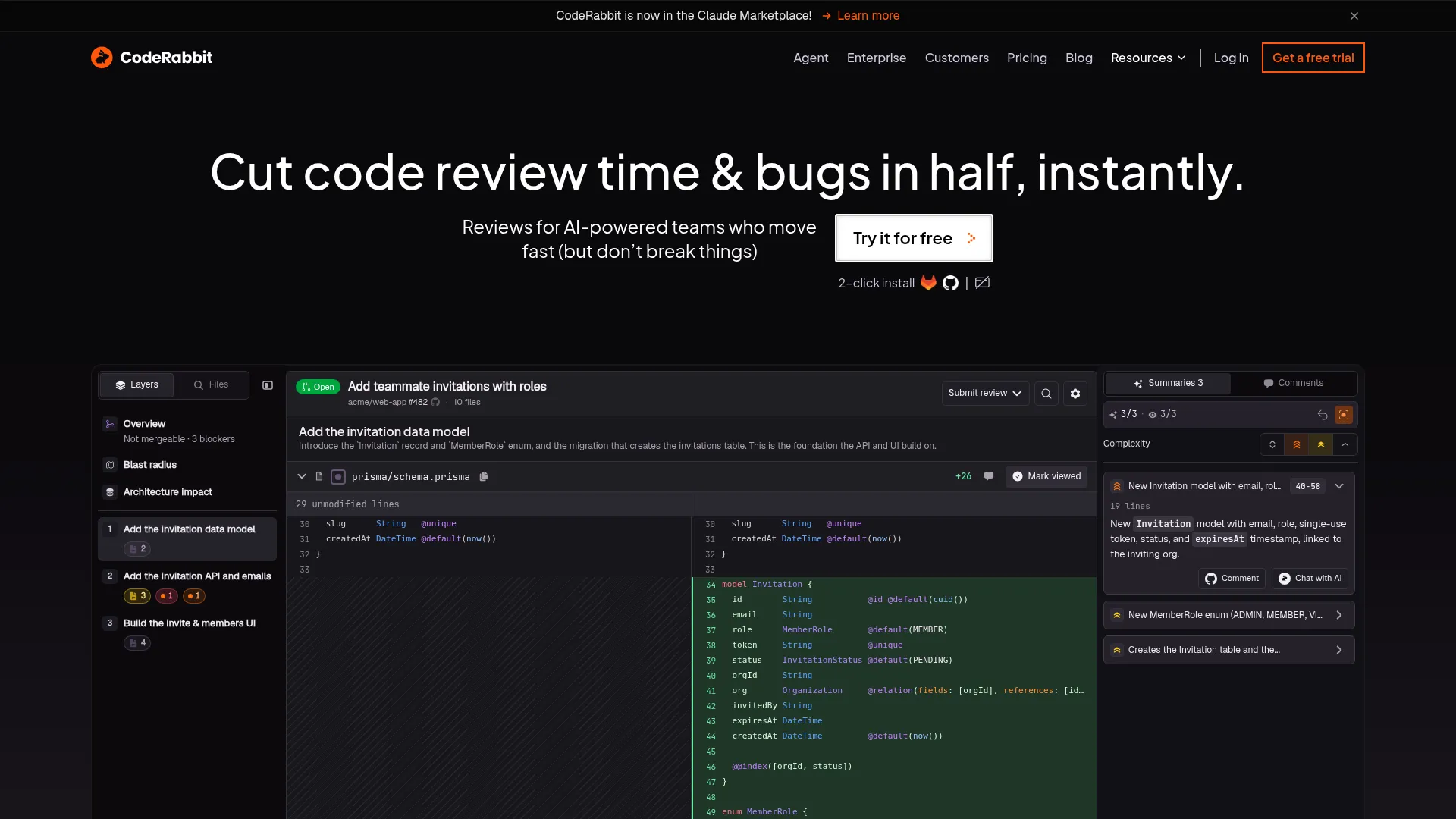 CodeRabbit screenshot