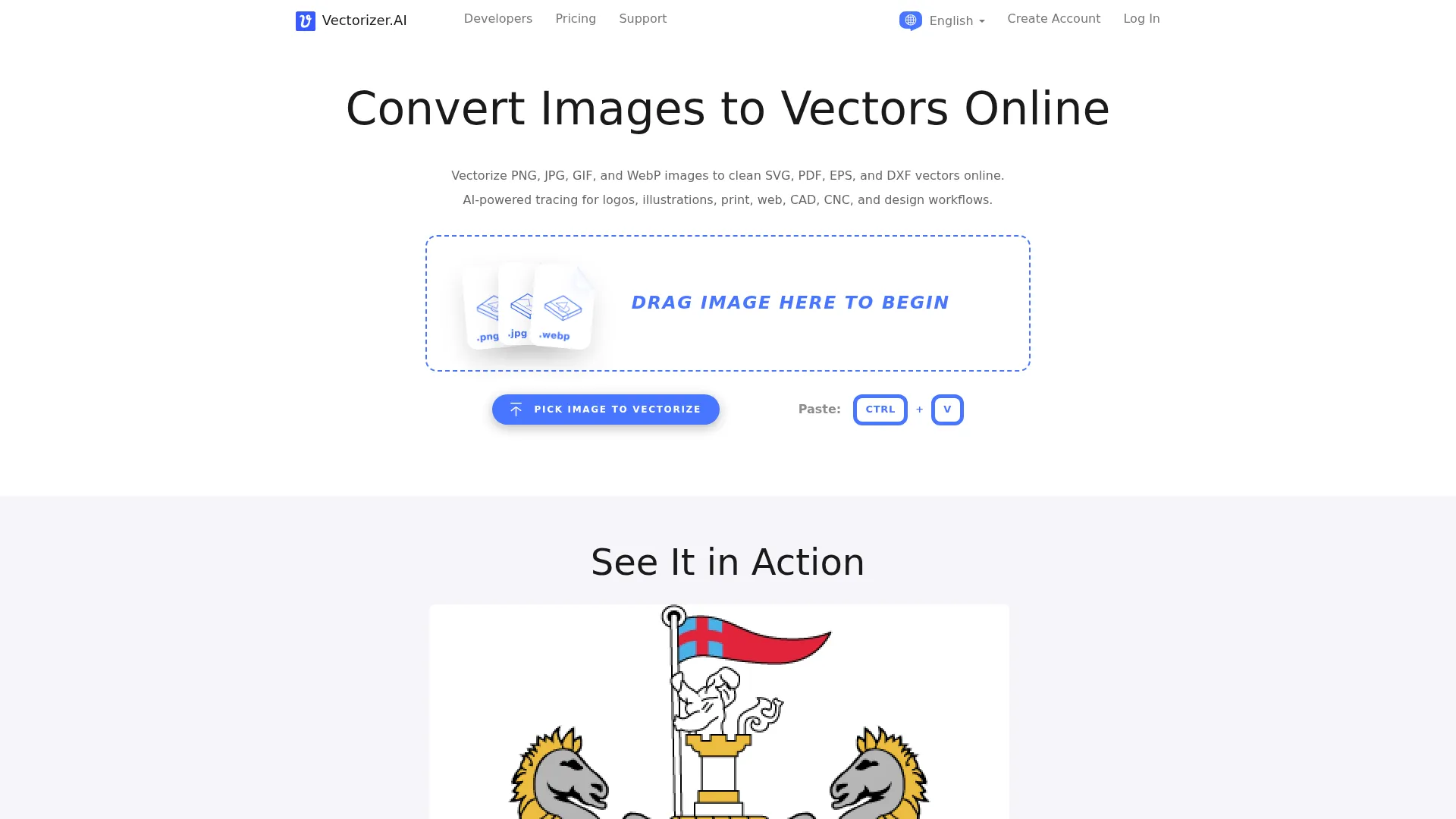 Vectorizer.AI screenshot