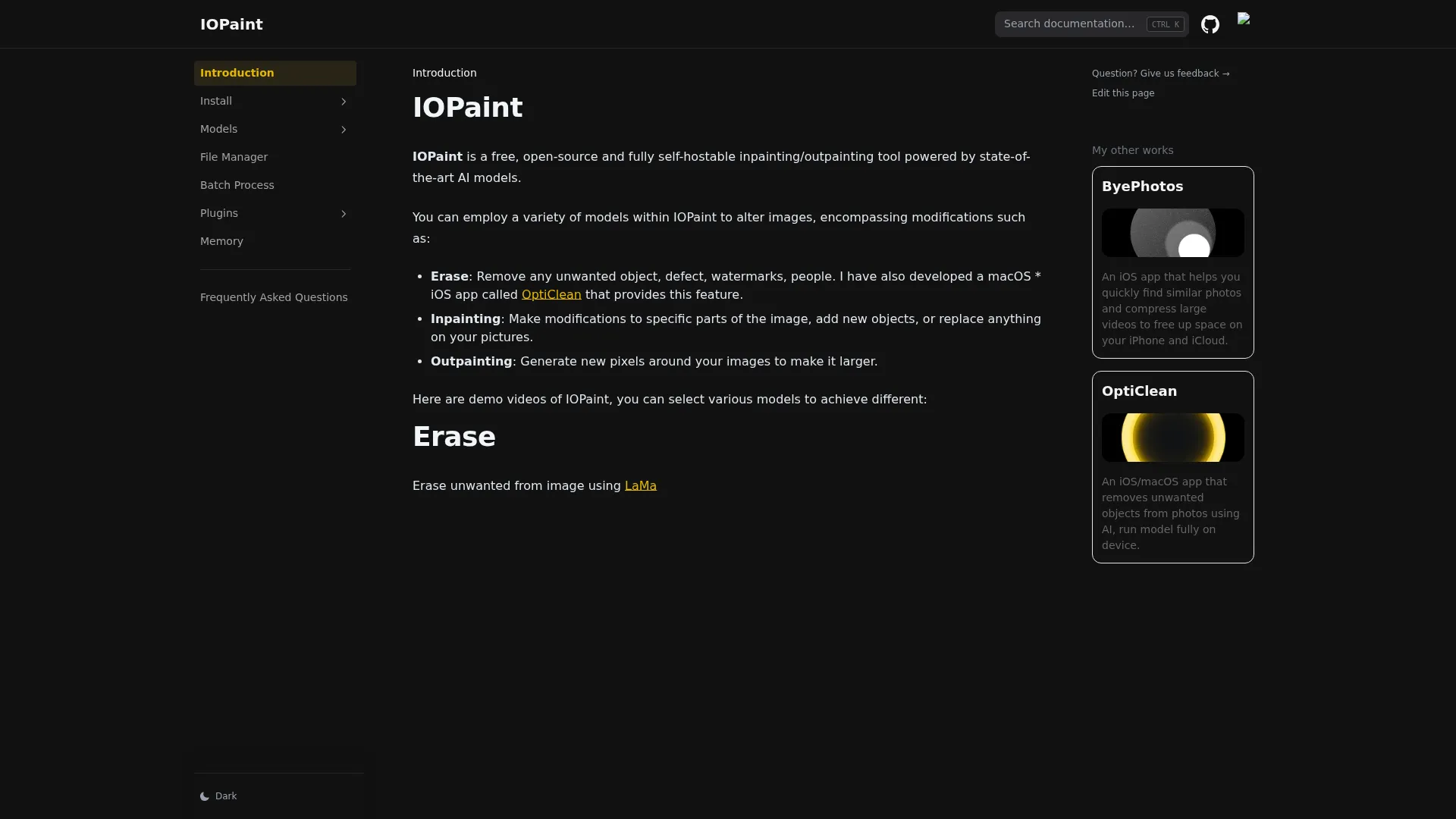 IOPaint screenshot