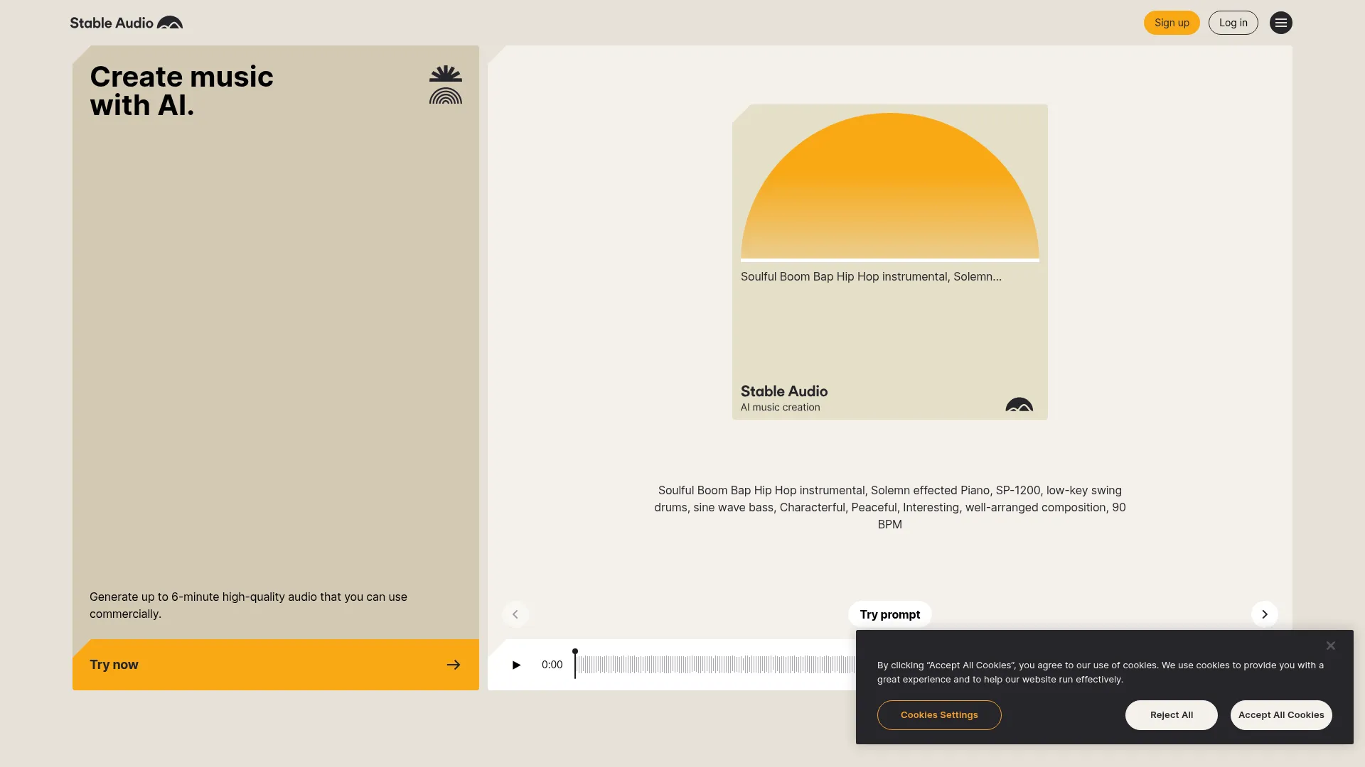 Stable Audio screenshot