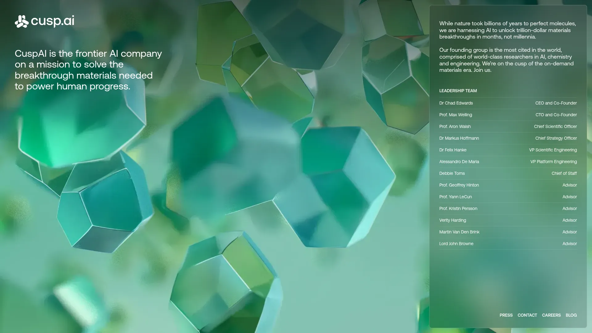 CuspAI screenshot