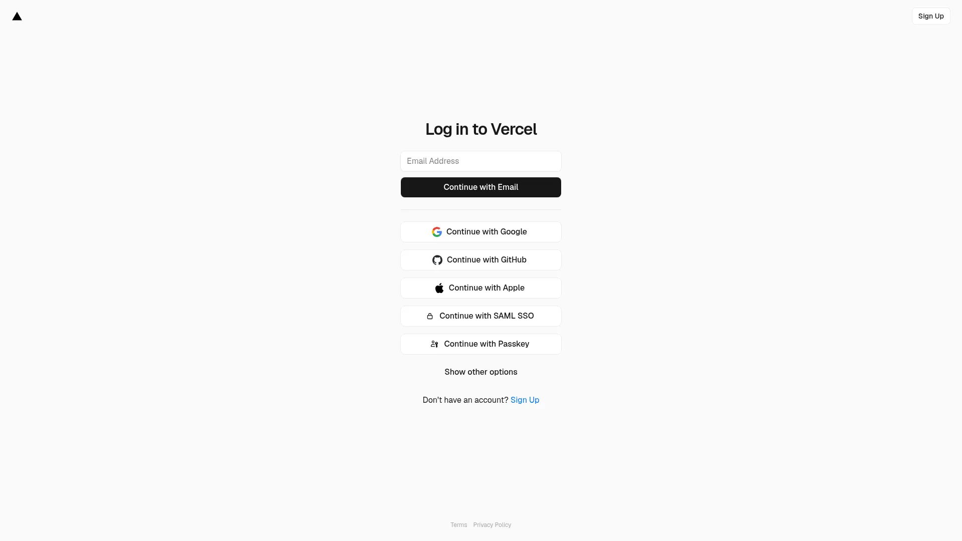 Dashboard – Vercel screenshot